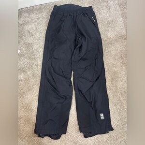 Helly Hansen Full Zip Black Snow Pant Women’s Full Zip Medium Ski Pants Winter